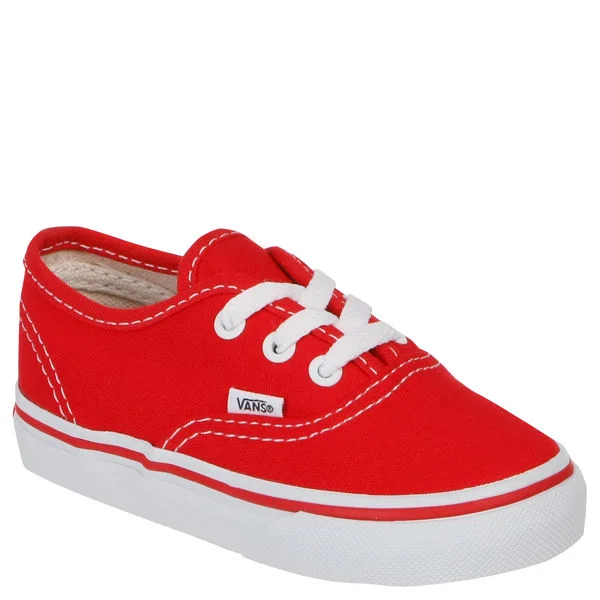 Vans Toddler Authentic Canvas Trainer - Red - 4 - - Image 1