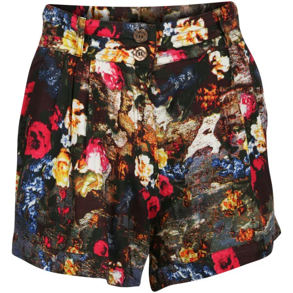 Motel Women's Ethel Print Short - Wallflower - 32 - Black Multi Image 1