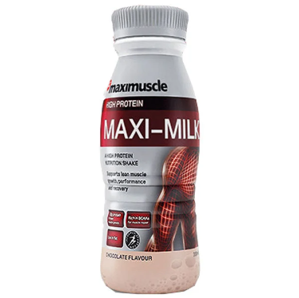 Maximuscle Maxi-Milk RTD (330ml) - 330ml - Bottle - Chocolate Image 1