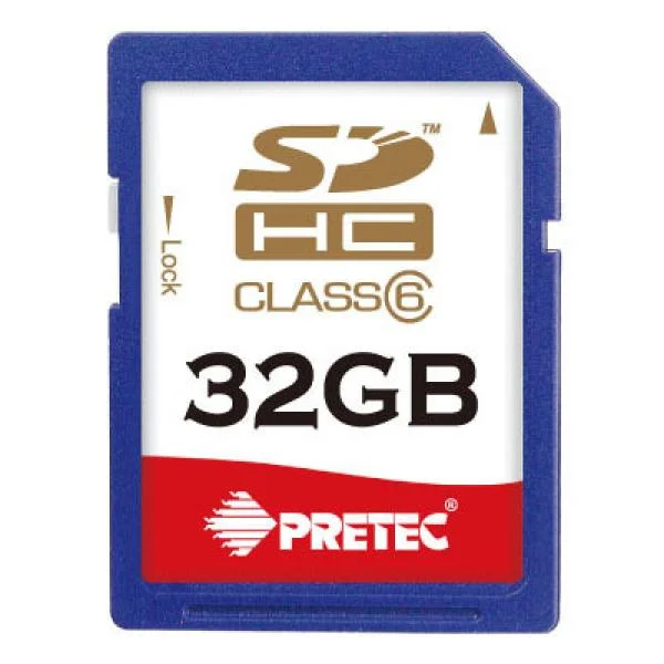 Pretec 32GB SDHC Card (Class 6) Image 1