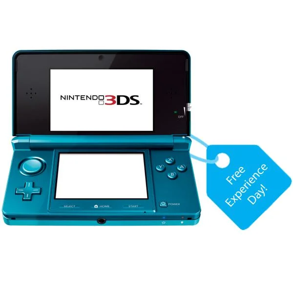 Nintendo 3DS Console (Aqua Blue) Bundle: Includes Free Experience Day Image 1