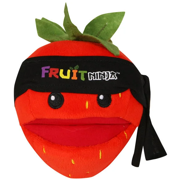 Fruit Ninja 5 Inch Plush With Sound - Strawberry Image 1