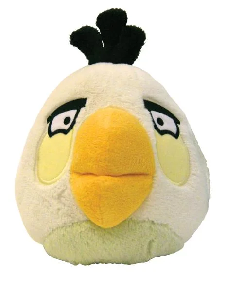 Angry Birds: 4 Inch Plush White Bird With Sound Image 1