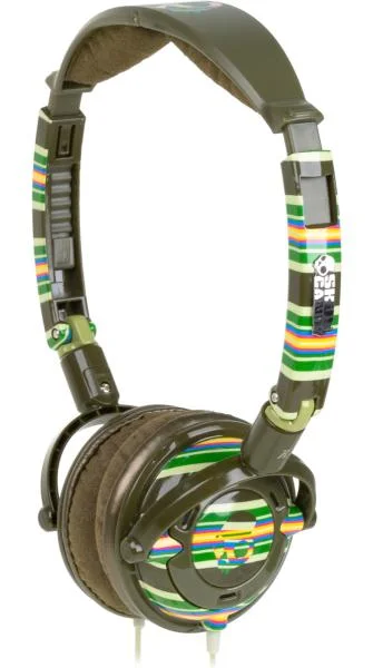Skullcandy Lowrider Headphones (Brown Stripe) Image 1