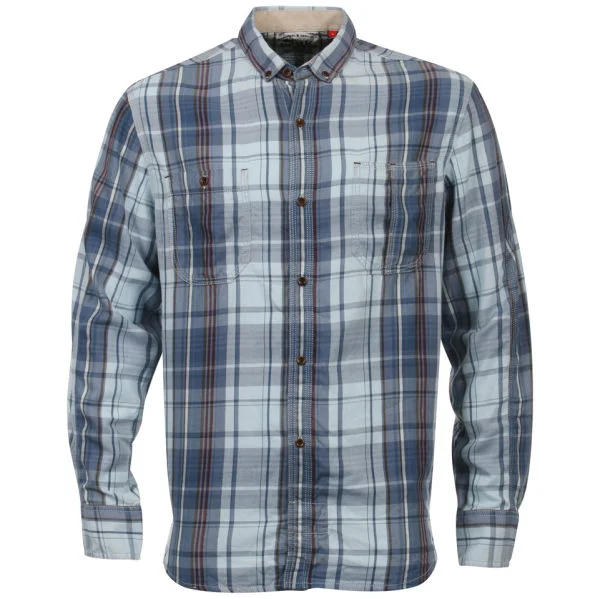French Connection Men's Gaslight Check Shirt - Coverall - S - Blue Image 1