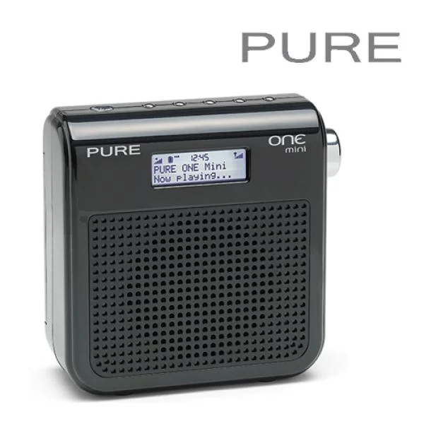 Pure Outlet One Mini DAB Black Digital Portable Radio - Manufacturer refurbished Image 1