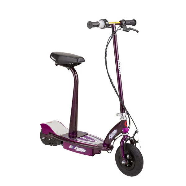 Razor E100S Seated Electric Scooter - Purple Image 1