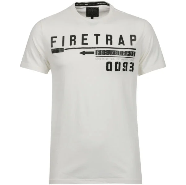Firetrap Men's Stompin T - Shirt - Bone White - L - White Image 1