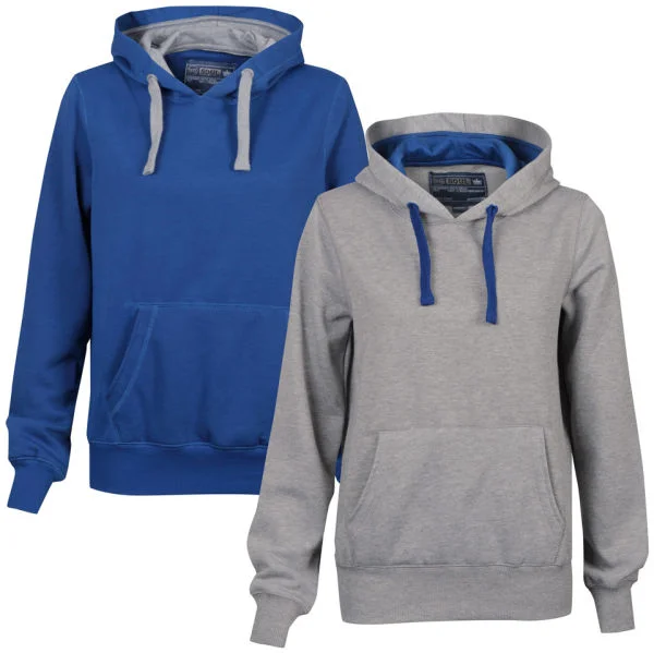 55 Soul Women's 2-Pack Hooded Jumpers - Blue/Mid Grey Marl - S - Multi Image 1