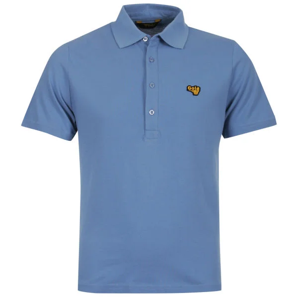 Gola Men's Green Polo Shirt - Lake Blue - XS - Blue Image 1