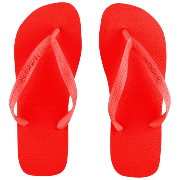Havaianas Unisex Top Flip Flops - Red - 1/2 - Red Image 1