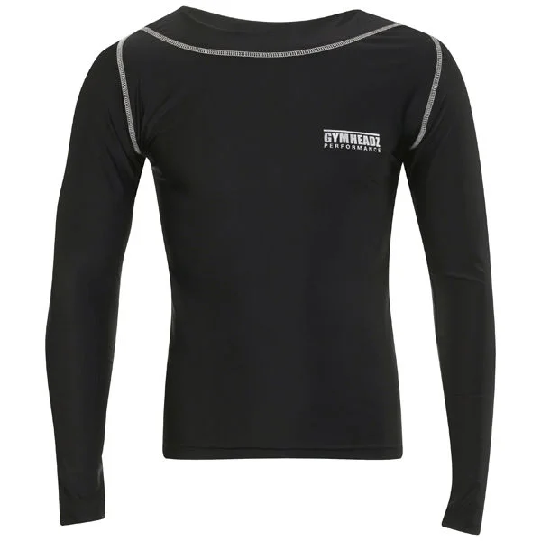 Gymheadz Men's Performance Skin Range Long Sleeve T-Shirt Black - S - Black Image 1