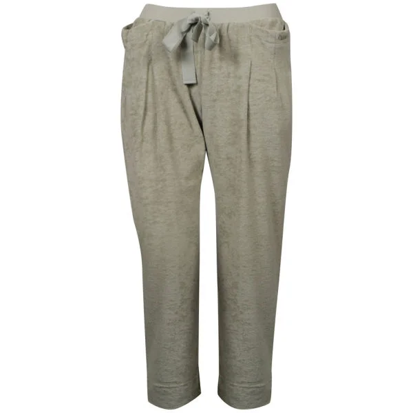Chloe Women's Velour Casual Trousers - Green - 10 - Green Image 1