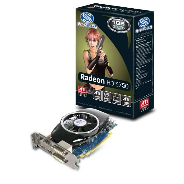 Sapphire Radeon HD 5750 1GB GDDR5 PCI-E x16 (DVI-D/HDMI/DisplayPort) Image 1