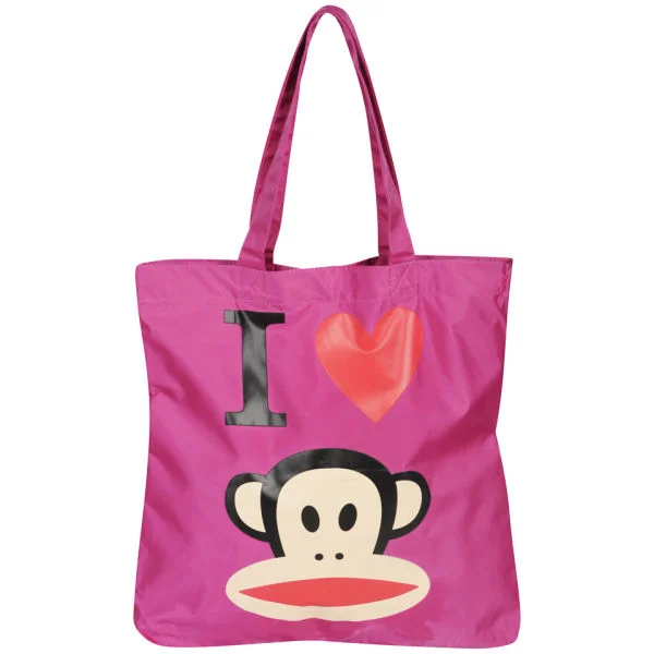 Paul Frank 'I love Paul Frank' Canvas Shopper - Pink Image 1
