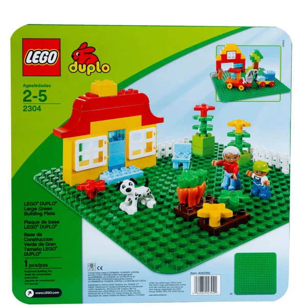 LEGO DUPLO: Large Green Building Plate (2304) Image 1