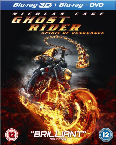 Ghost Rider 2: Spirit of Vengeance (Blu-Ray 3D, Blu-Ray and DVD) Image 1
