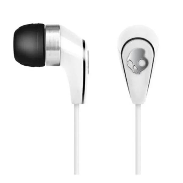 Skullcandy 2010 50/50 Earphones w/Shuffle Control - White/Chrome Image 1