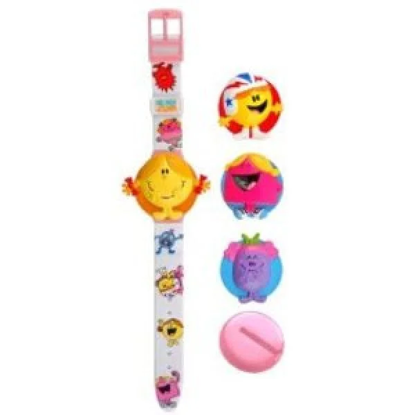 Mr Men Girls Interchangable Watch & Badge Clip Image 1