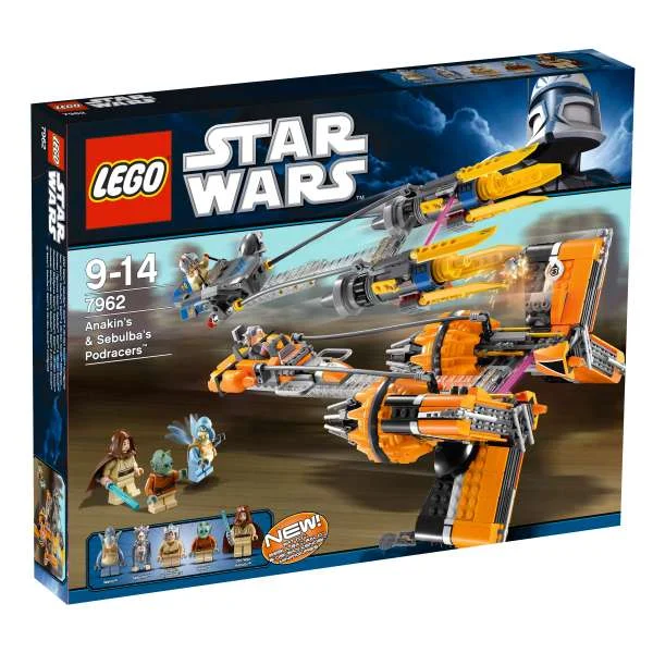 LEGO Star Wars: Anakin's & Sebulba's Podracers (7962) Image 1