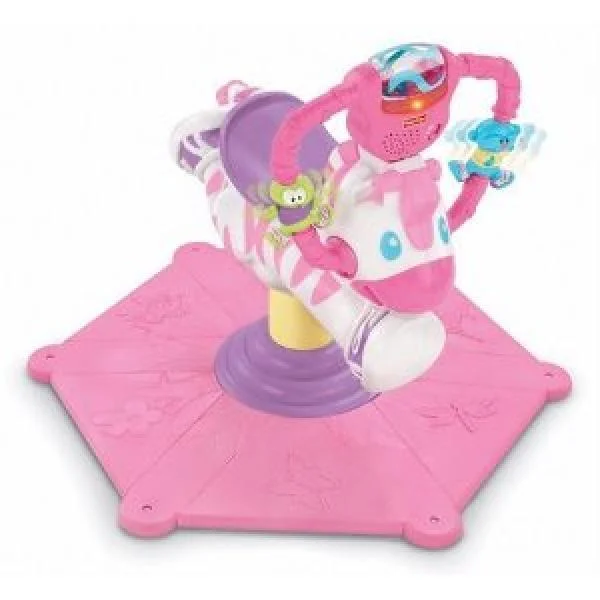 Pink Bounce and Spin Zebra Image 1