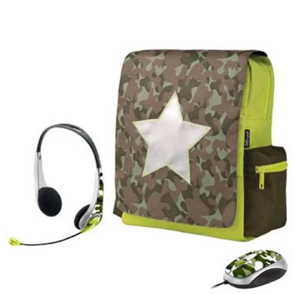 Trust Combat 12 Inch Netbook Schoolbag with Mouse and Headset Image 1
