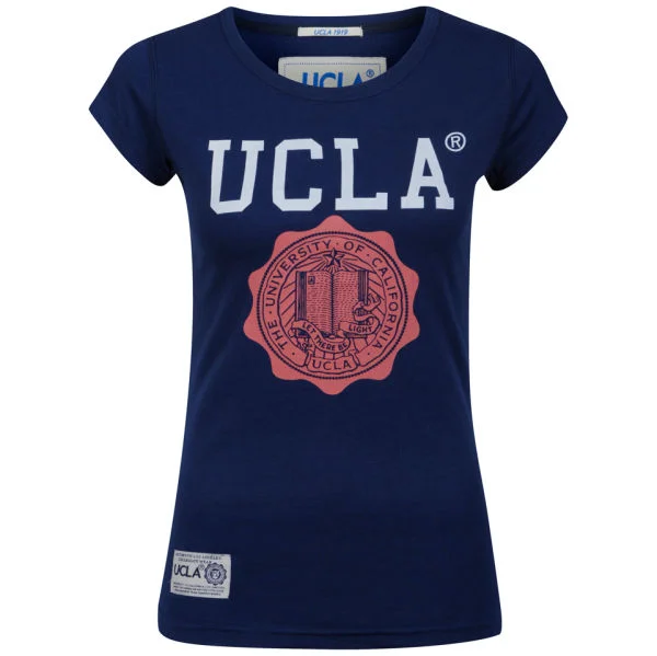 UCLA Women's May Logo Print T-Shirt - Twilight Blue - S - Blue Image 1