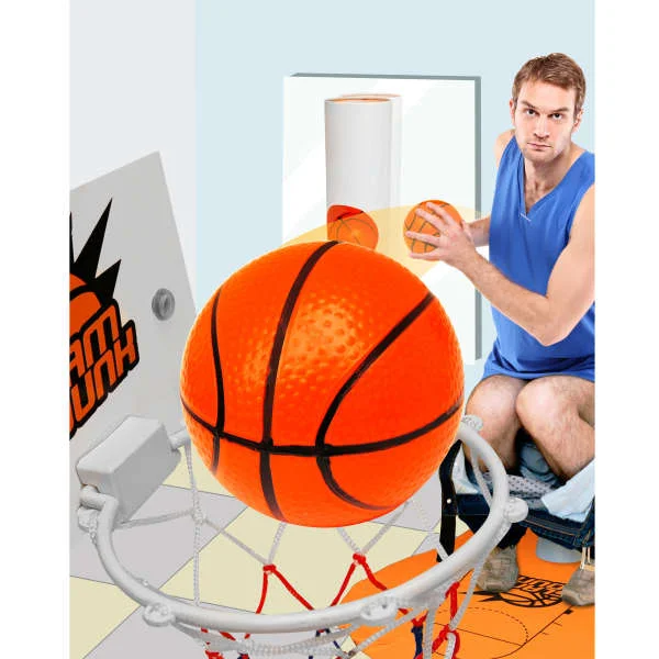 Slam Dunk Toilet Basketball Image 1