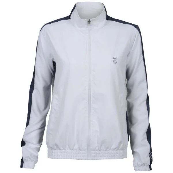 K-Swiss Women's Accomplish Jacket - White/Navy - XS - White/Navy Image 1