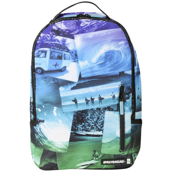 Sprayground Jack English Surf Deluxe Backpack - Blue/Green Image 1