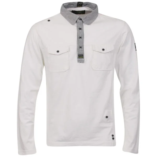Brave Soul Men's Prometheus Jersey Combo Shirt - White - S - White Image 1
