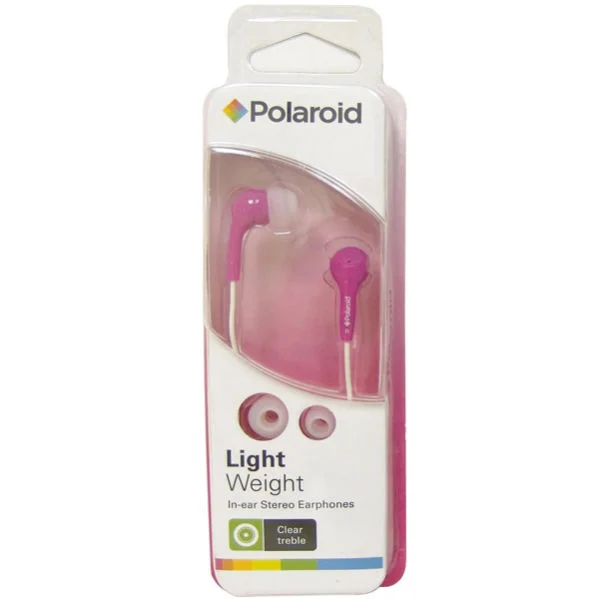 Polaroid Earphones - Pink (PEP14PNK) Image 1