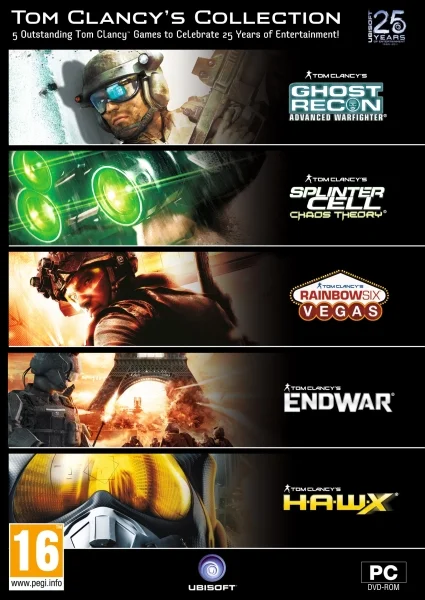 Tom Clancy Collection (5 game pack, incl “Ghost Recon Advanced Warfighter) Image 1