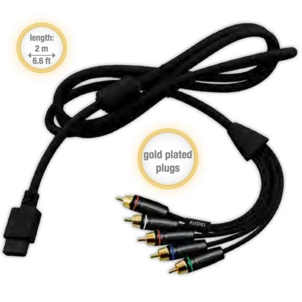Duracell Wii Component Cable (Black) Image 1