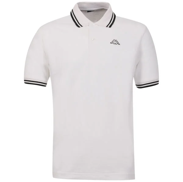 Kappa Men's Lamot Polo - White/Black - M - White/Black Image 1