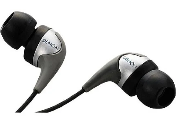 Denon AH-C452 Inner Ear Stereo Headphones - Silver Image 1