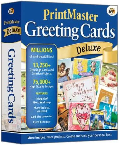 PrintMaster Greetings Card Deluxe Image 1