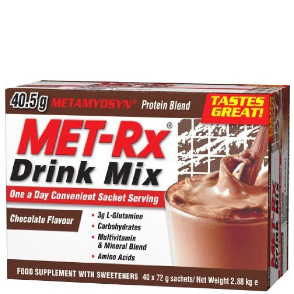 MET-Rx Drink Mix - 18Sachets - Box - Vanilla Image 1