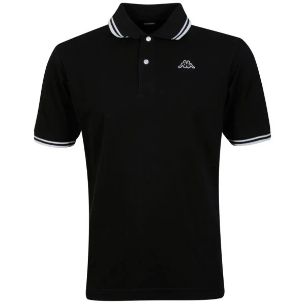 Kappa Men's Lamot Polo - Black/White - M - Black/White Image 1