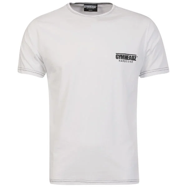 Gymheadz Sportswear Men's Hardcore T-Shirt - White - S - White Image 1