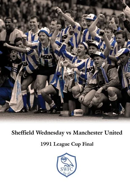 1991 League Cup Final Sheffield Wednesday v Manchester United Image 1