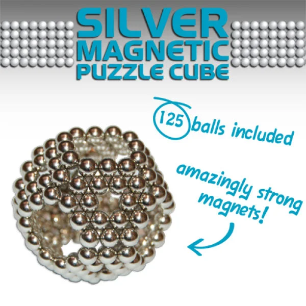 Magic Magnetic Cube - Silver Image 1