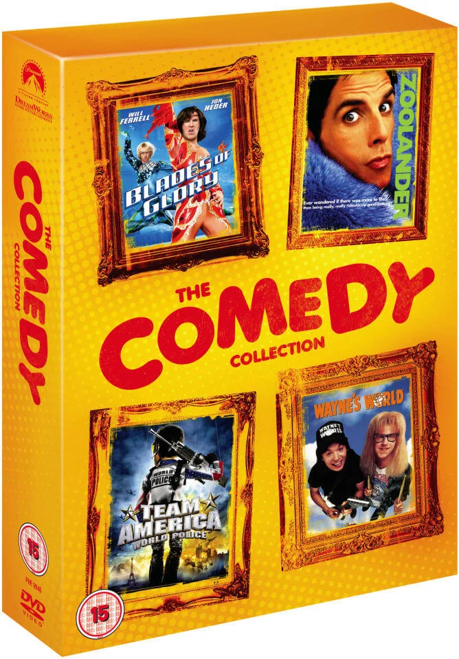 Comedy Box Set: Blades Of Glory / Zoolander / Wayne's World / Team America Image 1