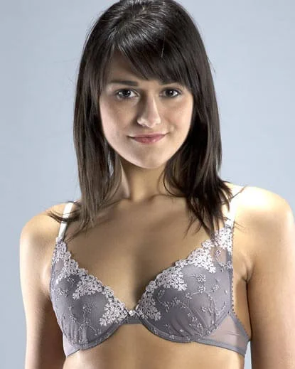 Passionata - White Nights Push Up Bra - 32DD - Grey Image 1