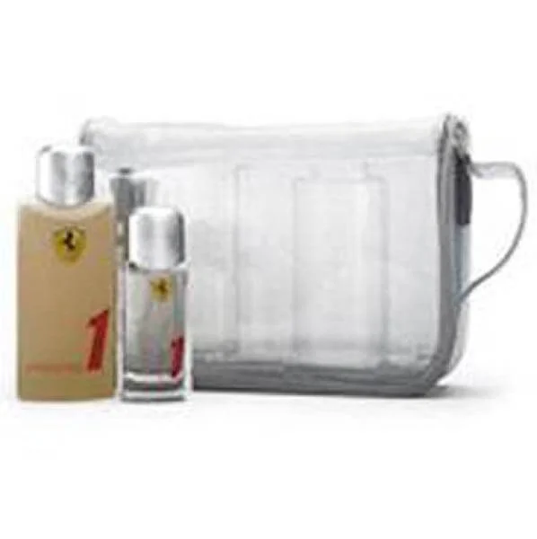 Ferrari - F1 By Farrari EDT 50ml & 250ml shower Gel in Clear Travel Case Image 1