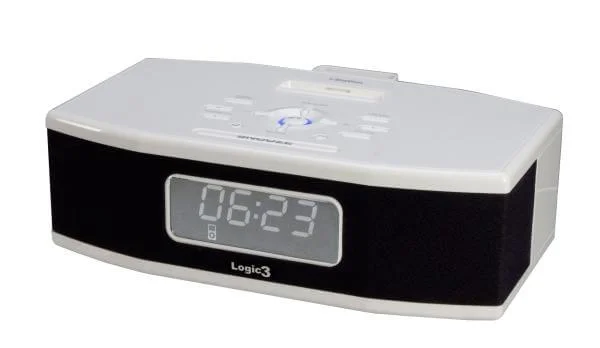 Logic 3 i-Station Alarm Clock Ipod Dock White Image 1