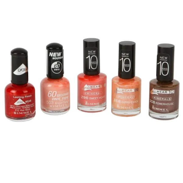 Rimmel 5 Nail Polish Set Image 1