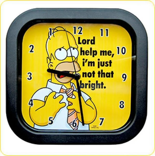 Homer Backward Movement Wall Clock Image 1