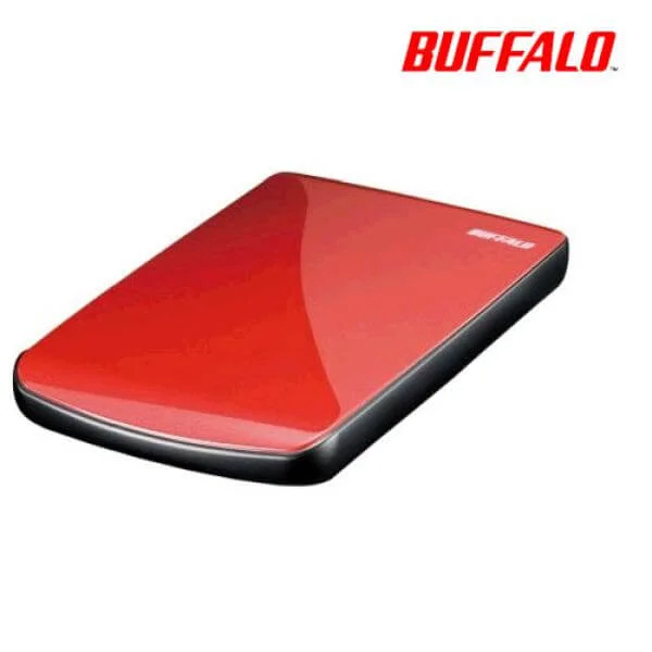 Buffalo Ministation Lite 320GB Portable USB 2.0 Hard Drive - Red Image 1