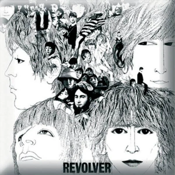 Beatles Revolver Album Pin Badge Image 1